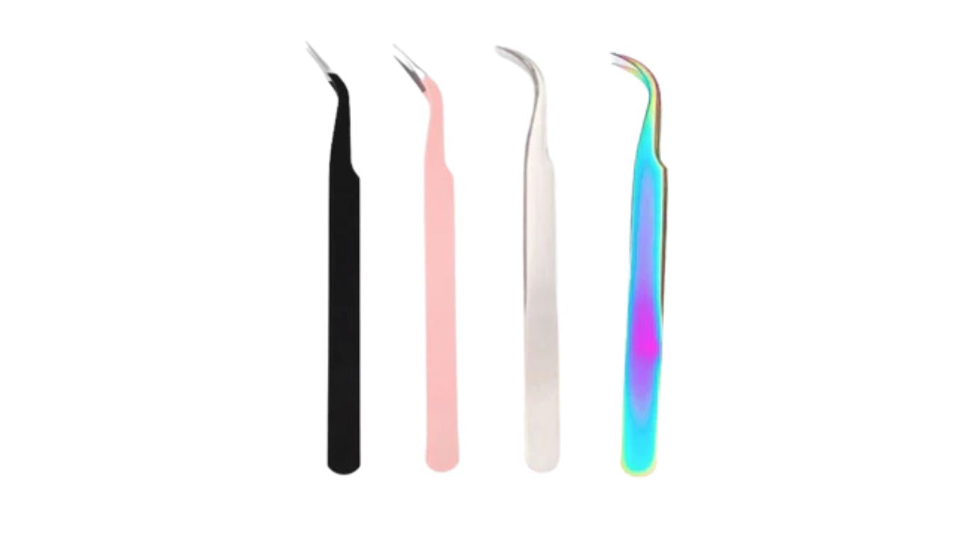 Eyelash Tweezer Curved Butterfly
