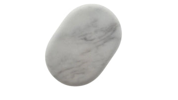 Marble Stone Ovular Medium White