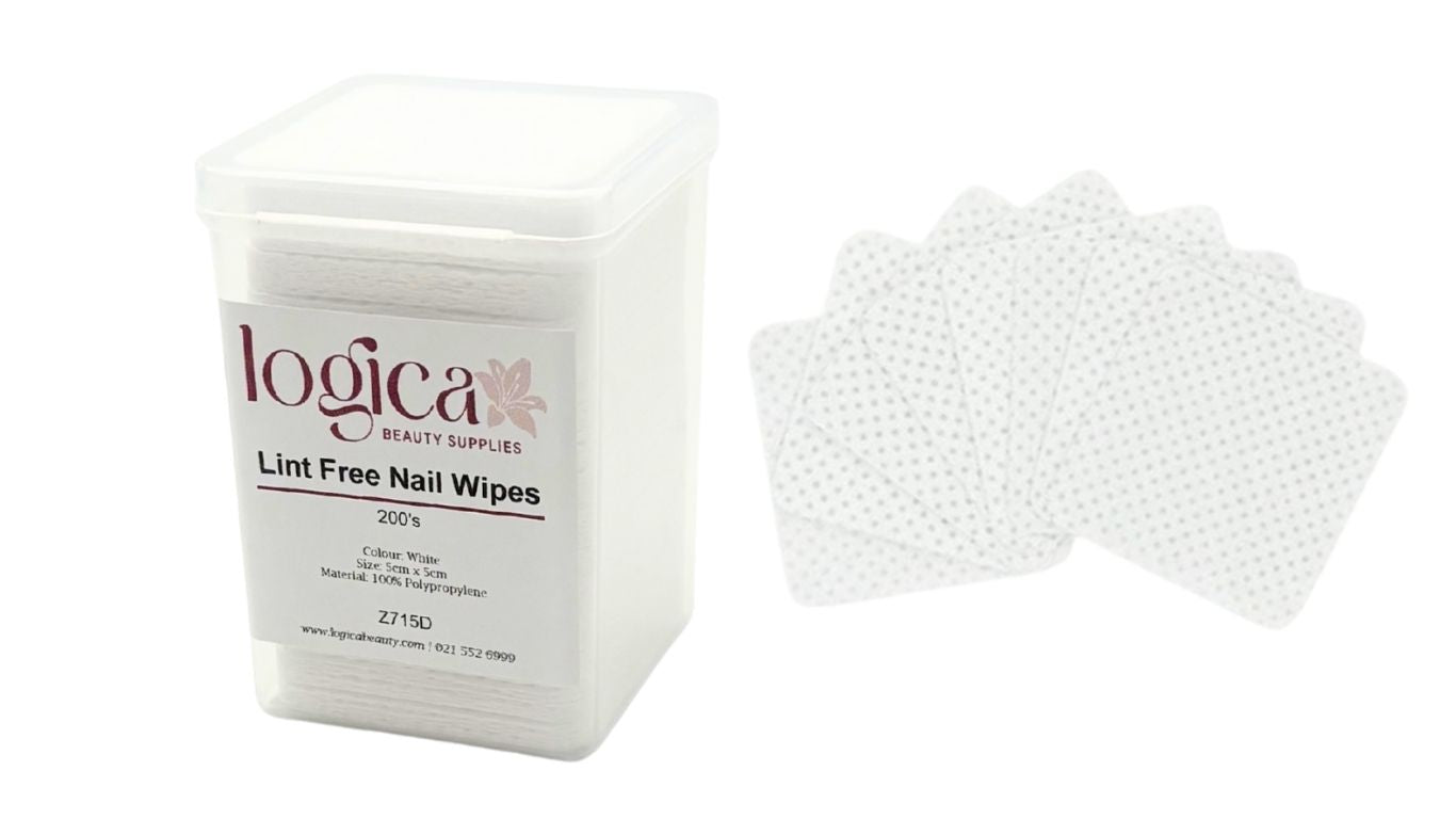 Lint Free Wipes in plastic container 5cm x 5cm (200's)