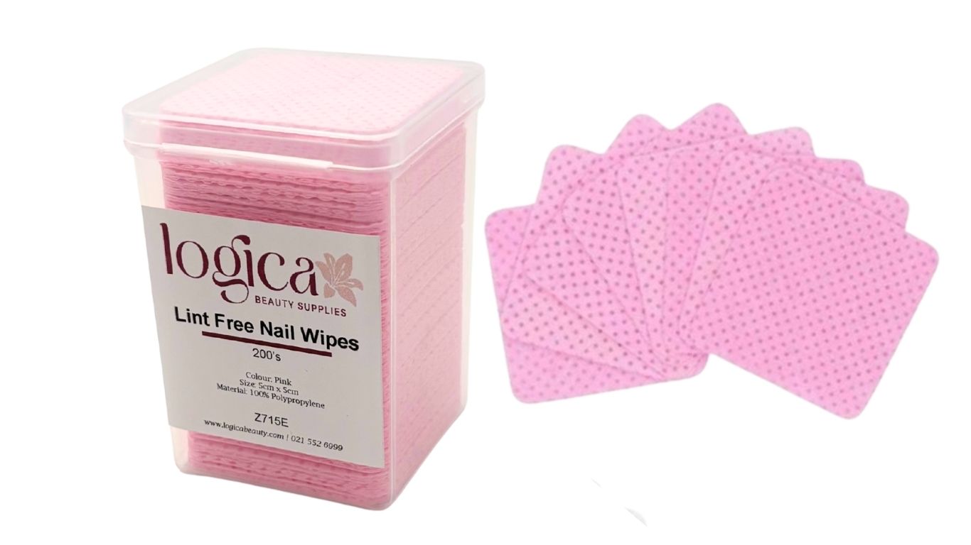 Lint Free Wipes in plastic container 5cm x 5cm (200's)