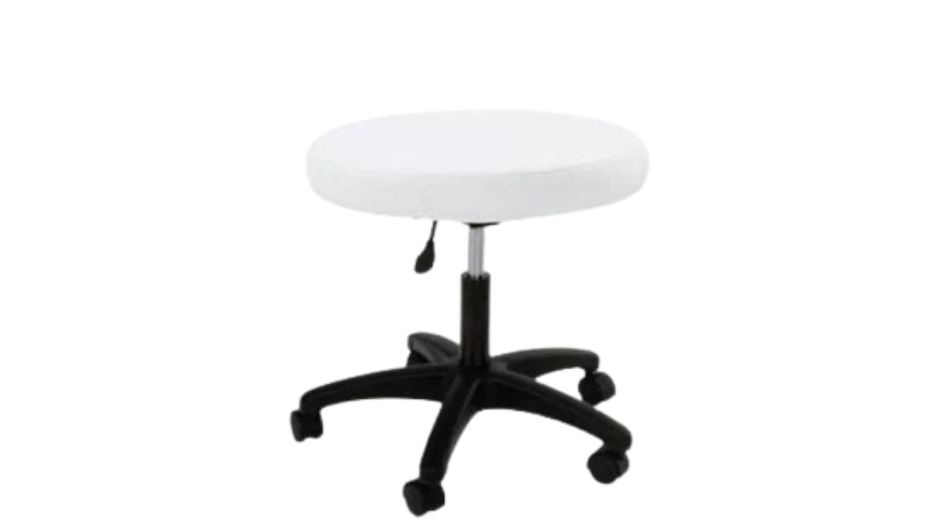 Gaslift chair w/o backrest White