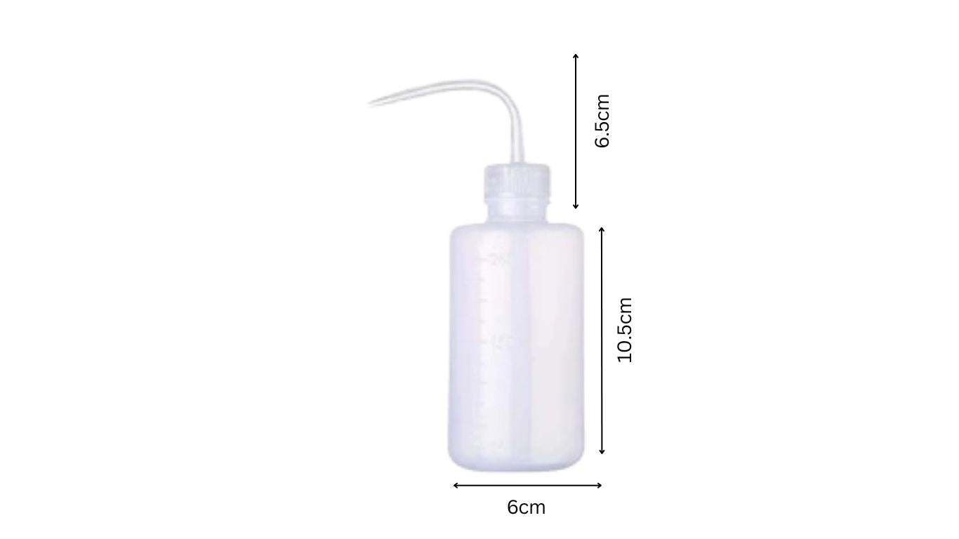 Bottle with curved stem 250ml