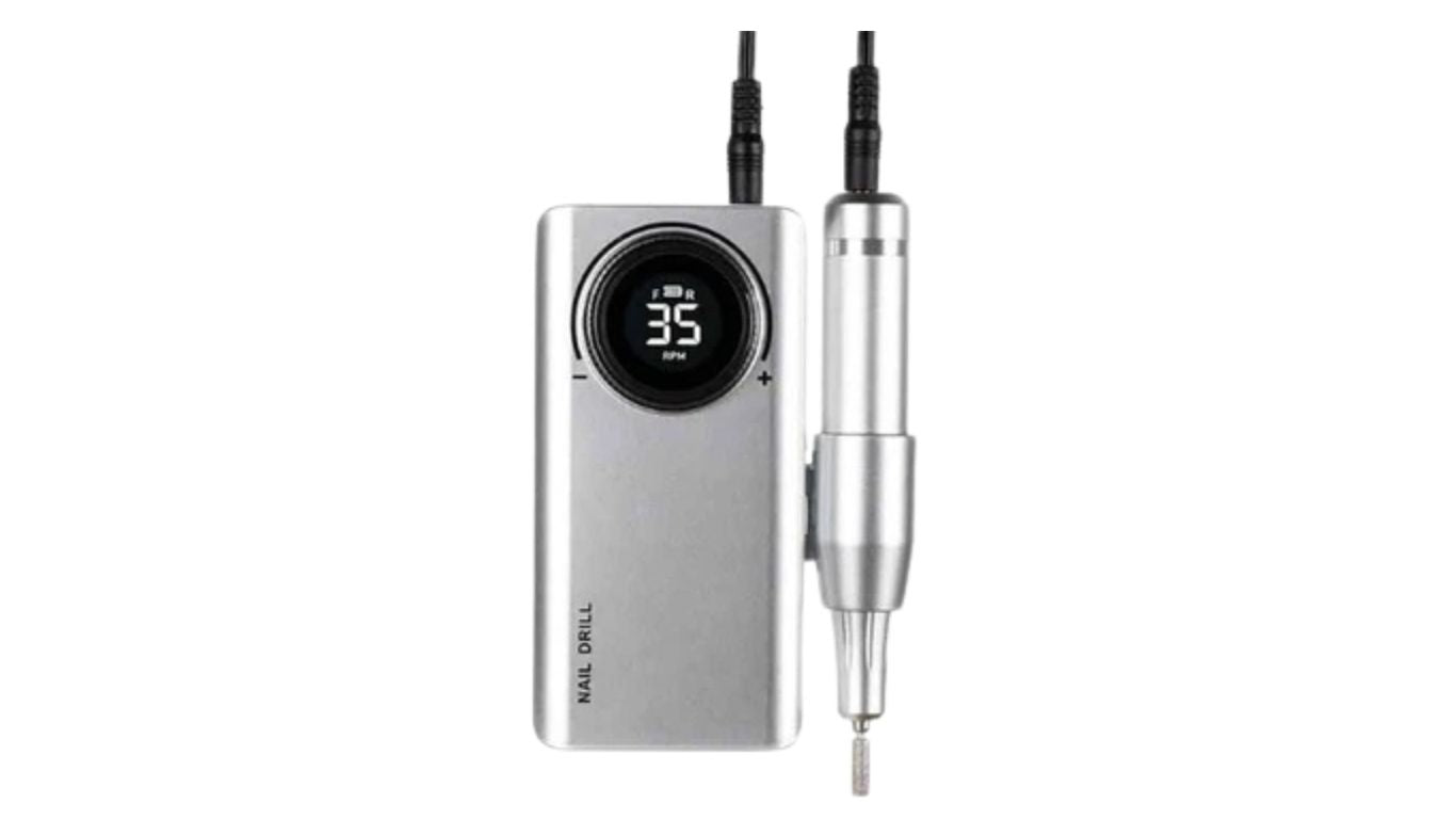 Nail Drill 35000 RPM Rechargeable - Silver
