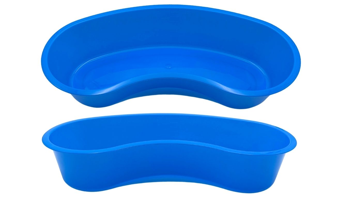 Kidney Bowl Blue Plastic 20cm