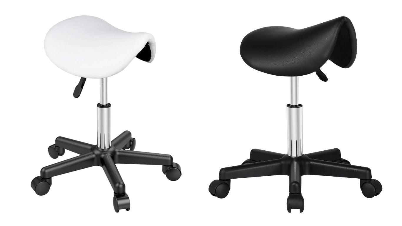 Saddle Stools with Plastic Legs