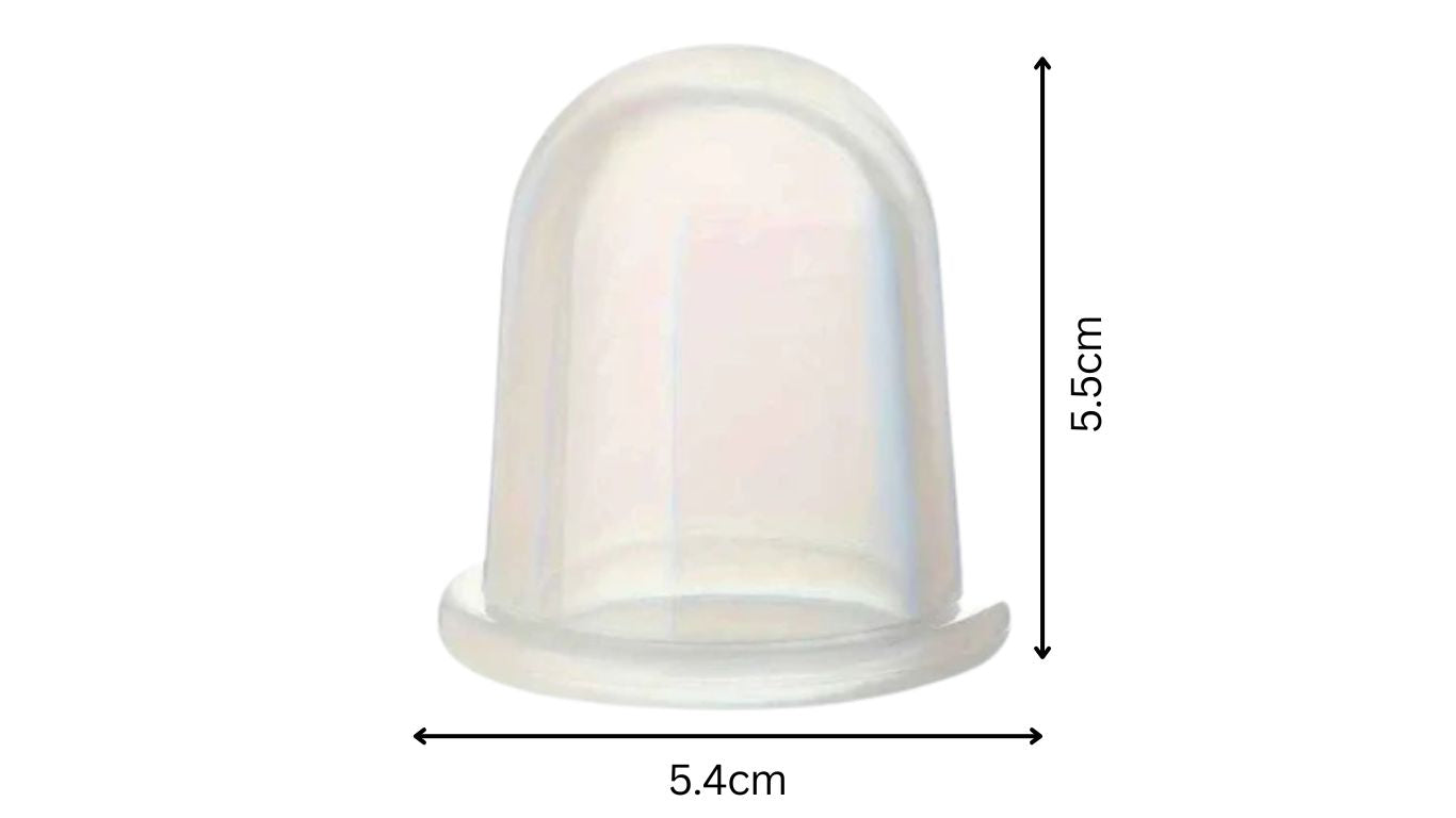 Silicone Cup for Body Cupping - White