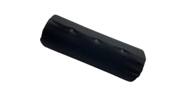 Large Round Black Fabric Bolster