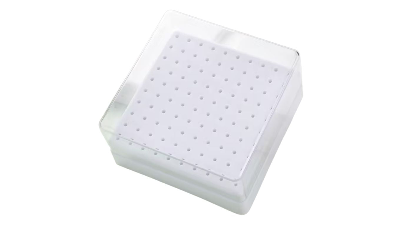 Drill Bit Holder White - 100 hole