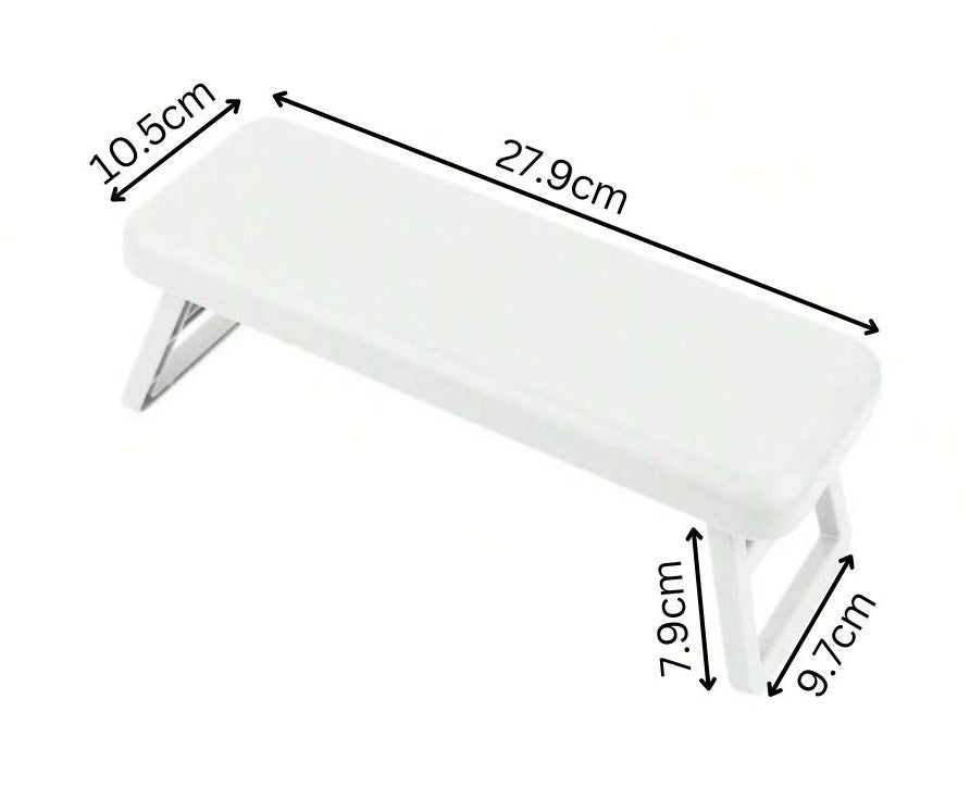 Foldable Plastic Arm Rest - White