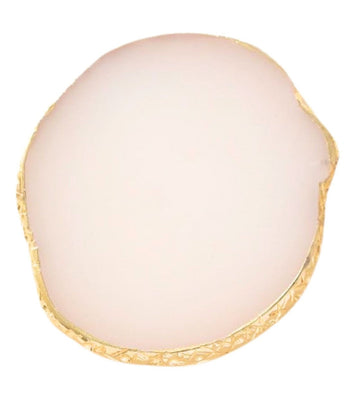 White Resin Display (gold border)