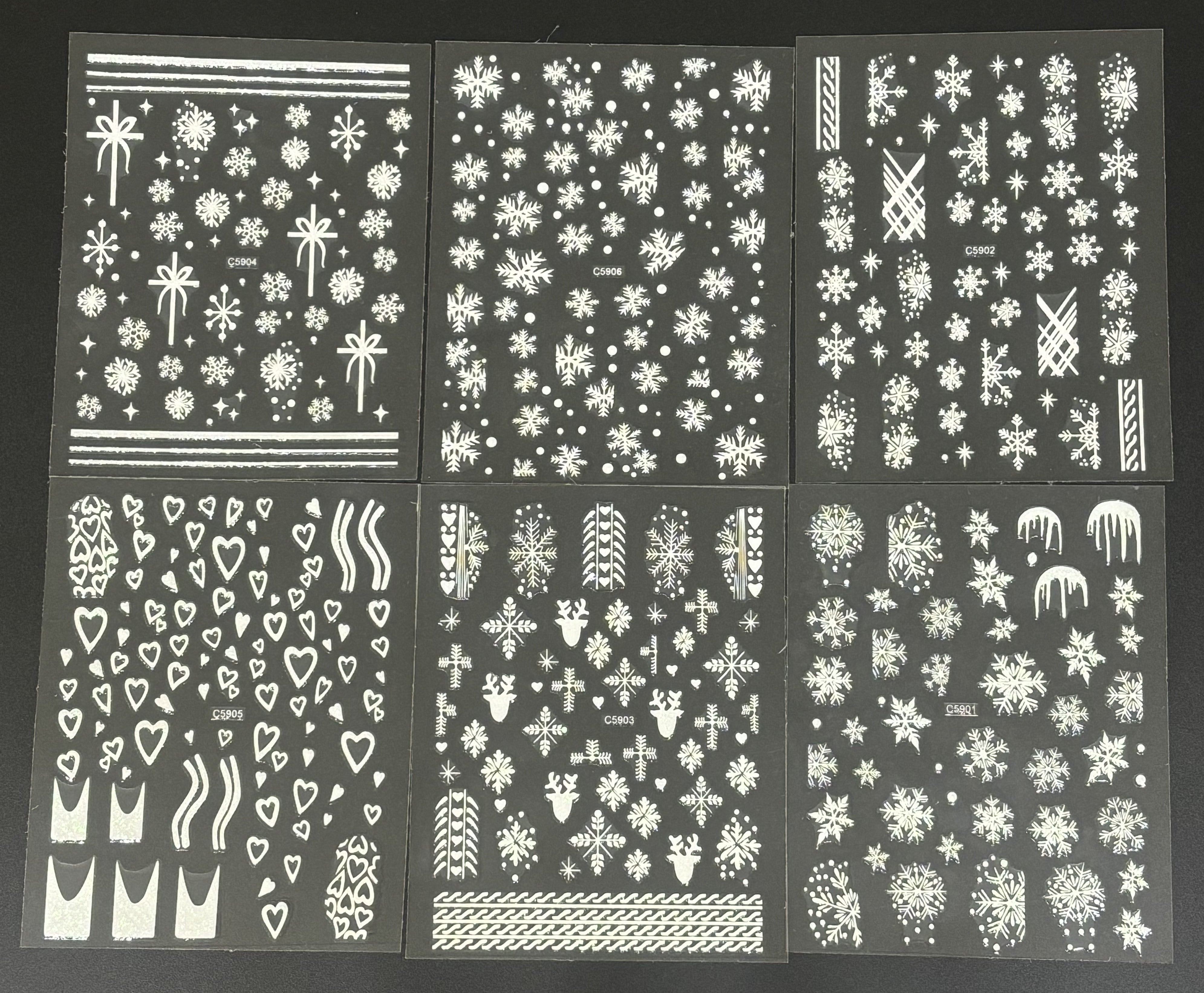 Nail Art Stickers - Festive (random)