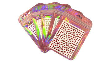 Nail Art Stickers - Shiny Hearts (random)