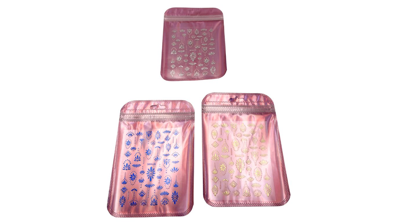 Nail Art Stickers -Blue Bohemian (random)