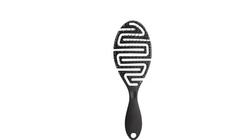 Hollow Detangling Brush - Oval Black