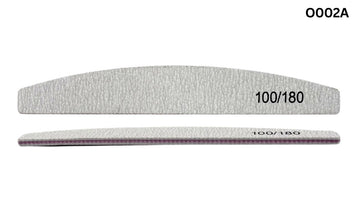 Nail File 100/180 Halfmoon Black