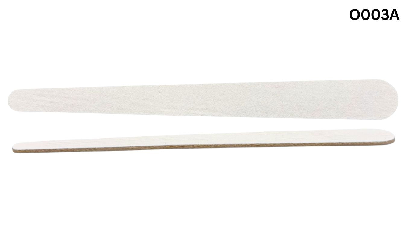 Nail File White Teardrop