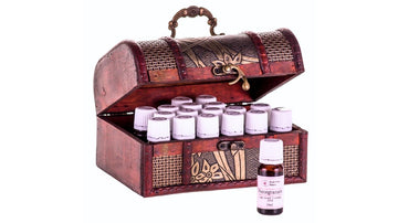 Treasure Chest with 18 Individual oils
