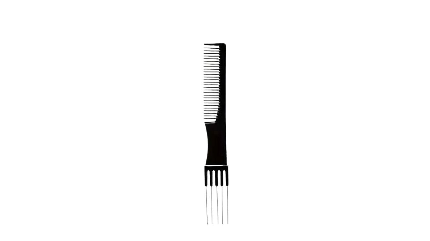 Carbon Teasing Comb - 5 prong